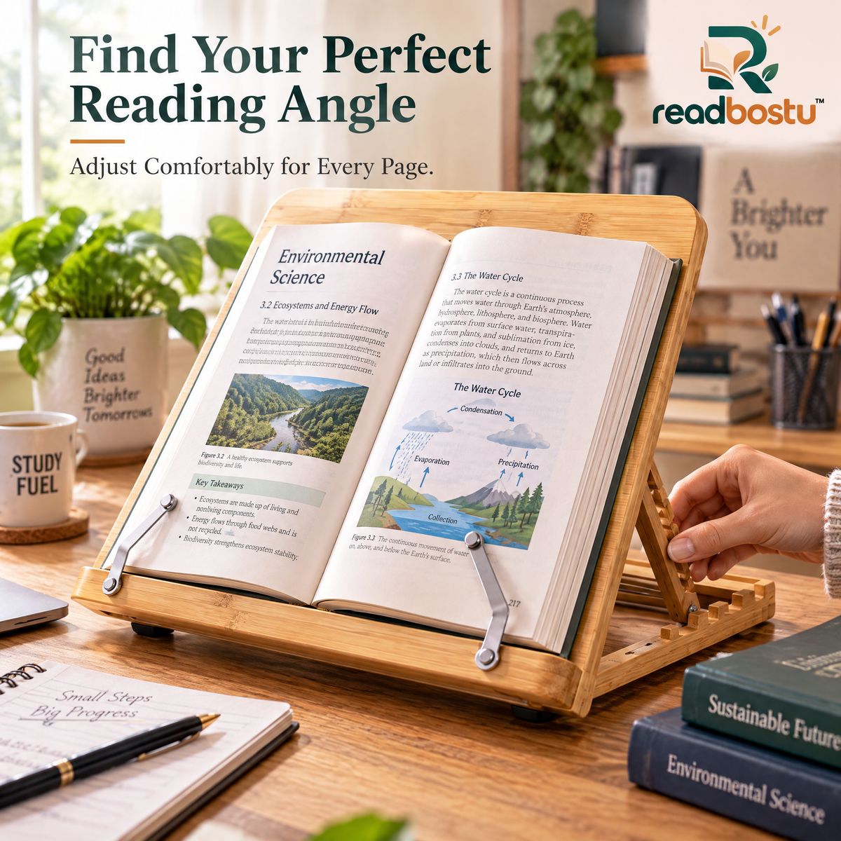 readbostu™ Adjustable Book Stand