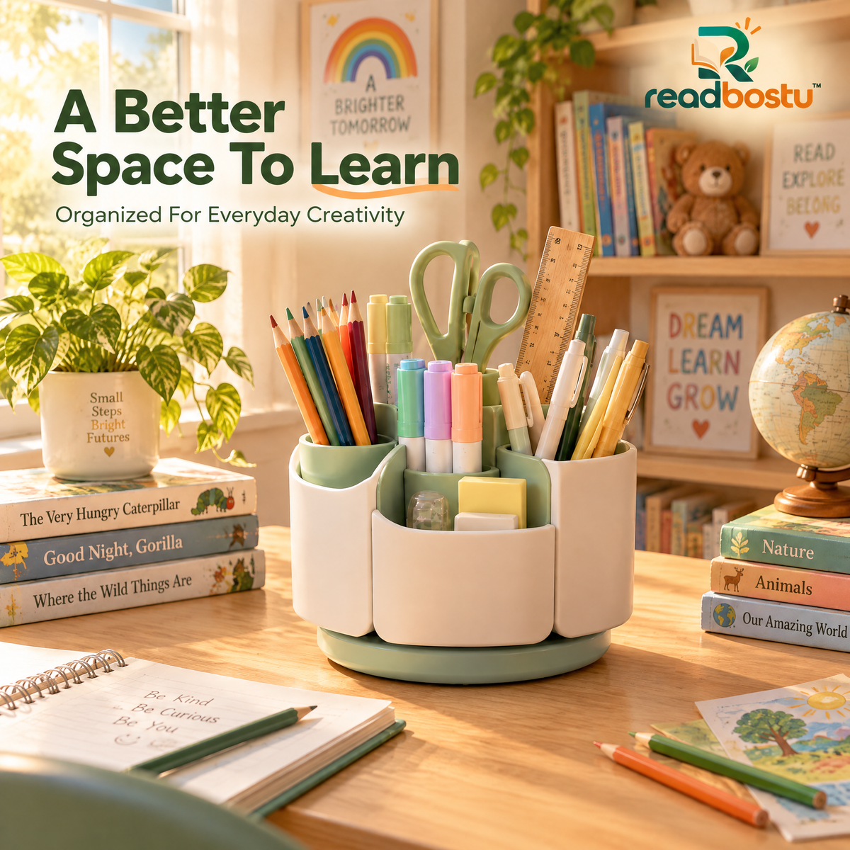 readbostu™ Rotating Pen Holder