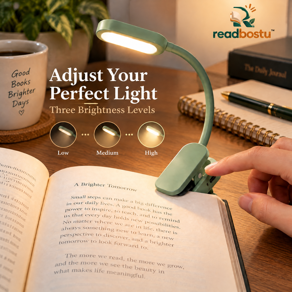 readbostu™ Clip-On Book Light
