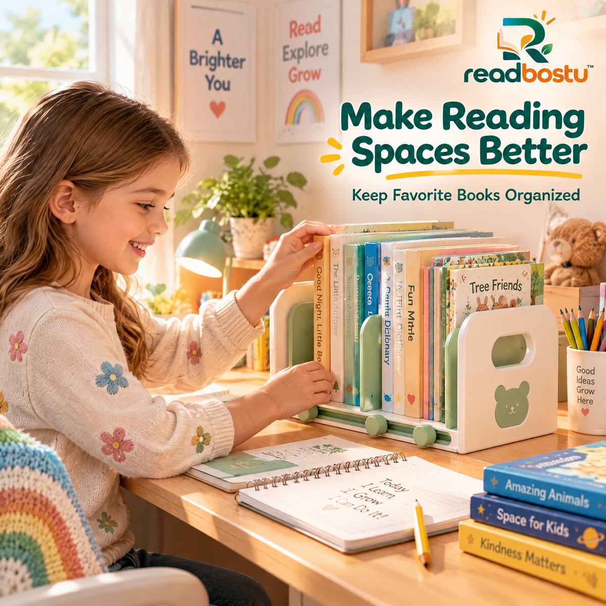 readbostu™ Adjustable Bookends