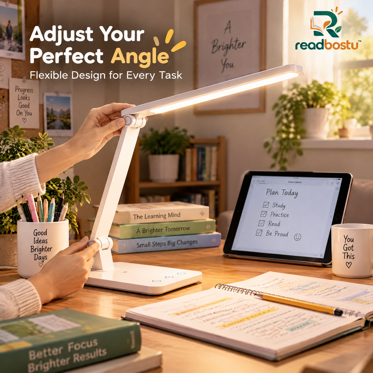 readbostu™ LED Study Desk Lamp