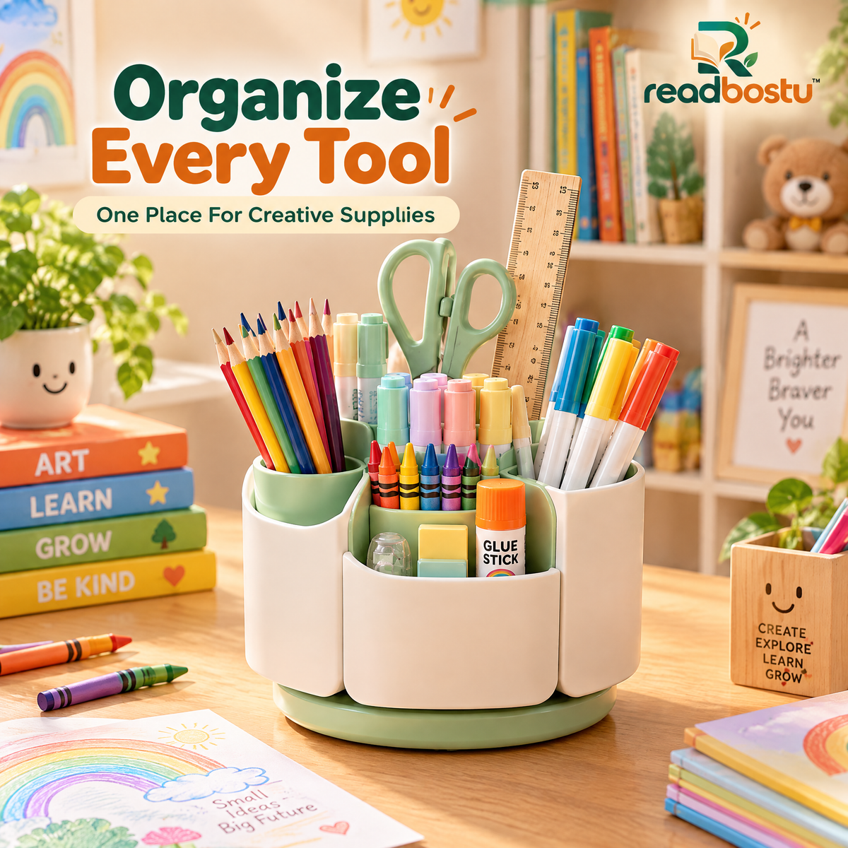 readbostu™ Rotating Pen Holder