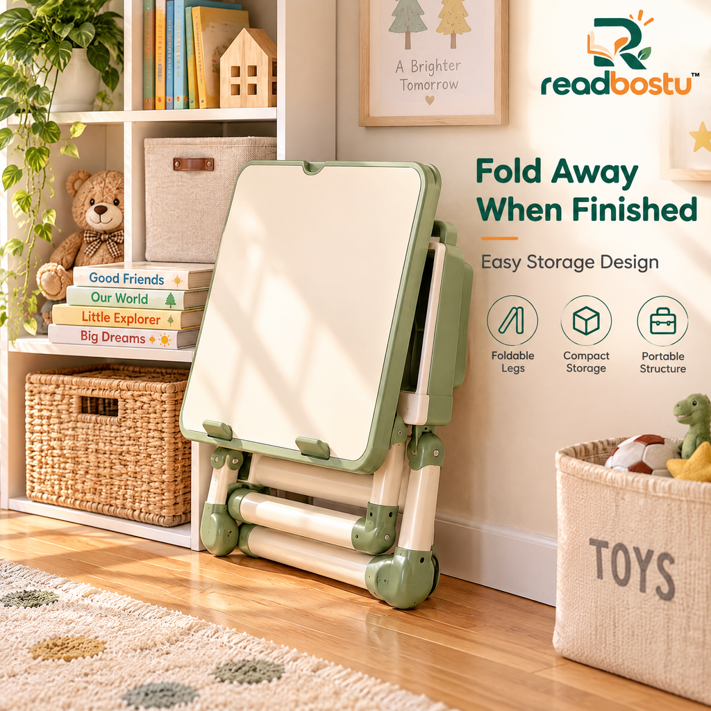 readbostu™ Foldable Study Table