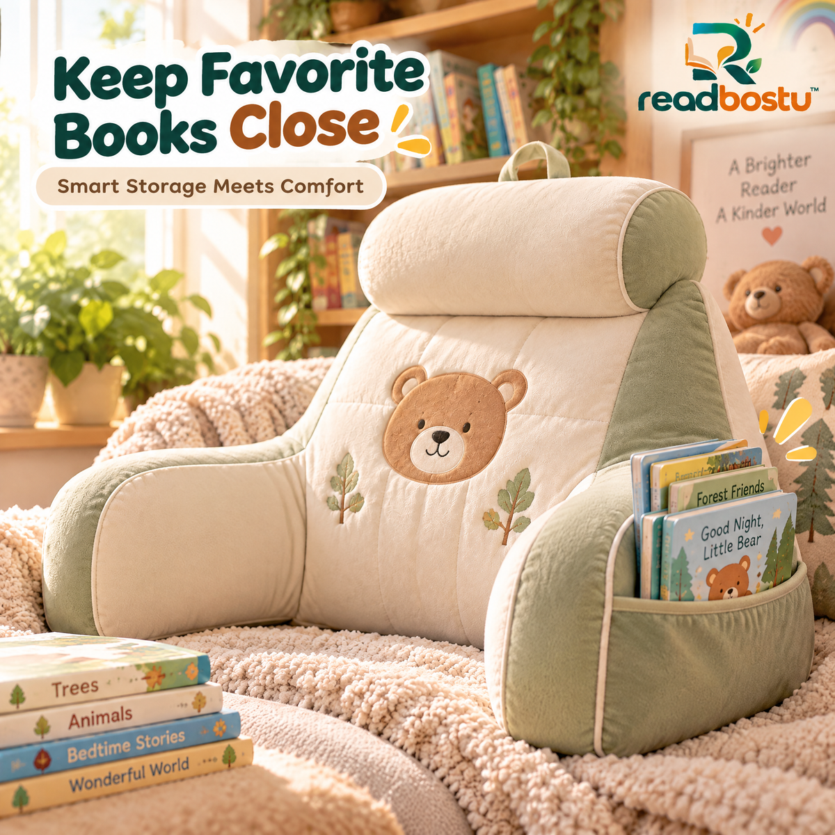 readbostu™ Reading Pillow
