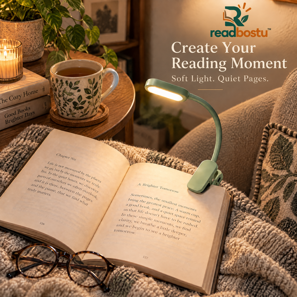 readbostu™ Clip-On Book Light