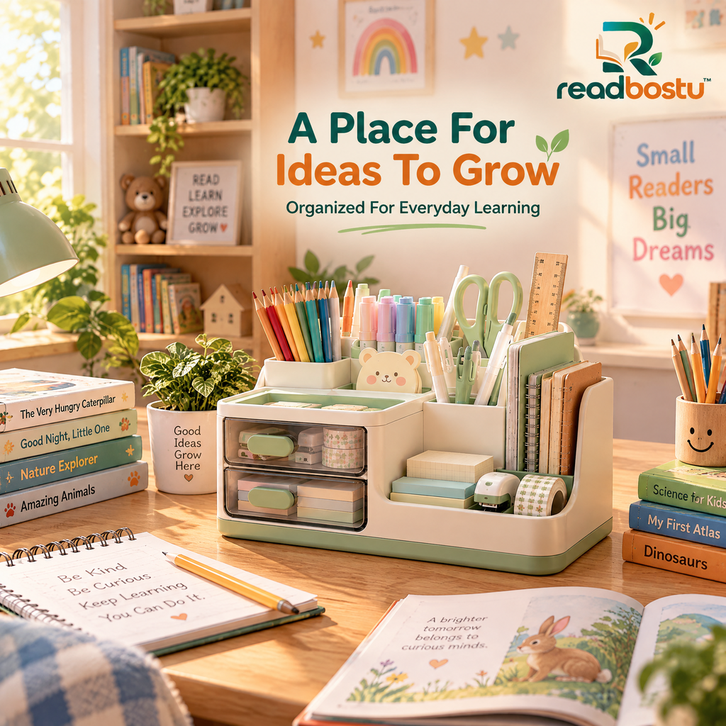readbostu™ Desktop Stationery Organizer